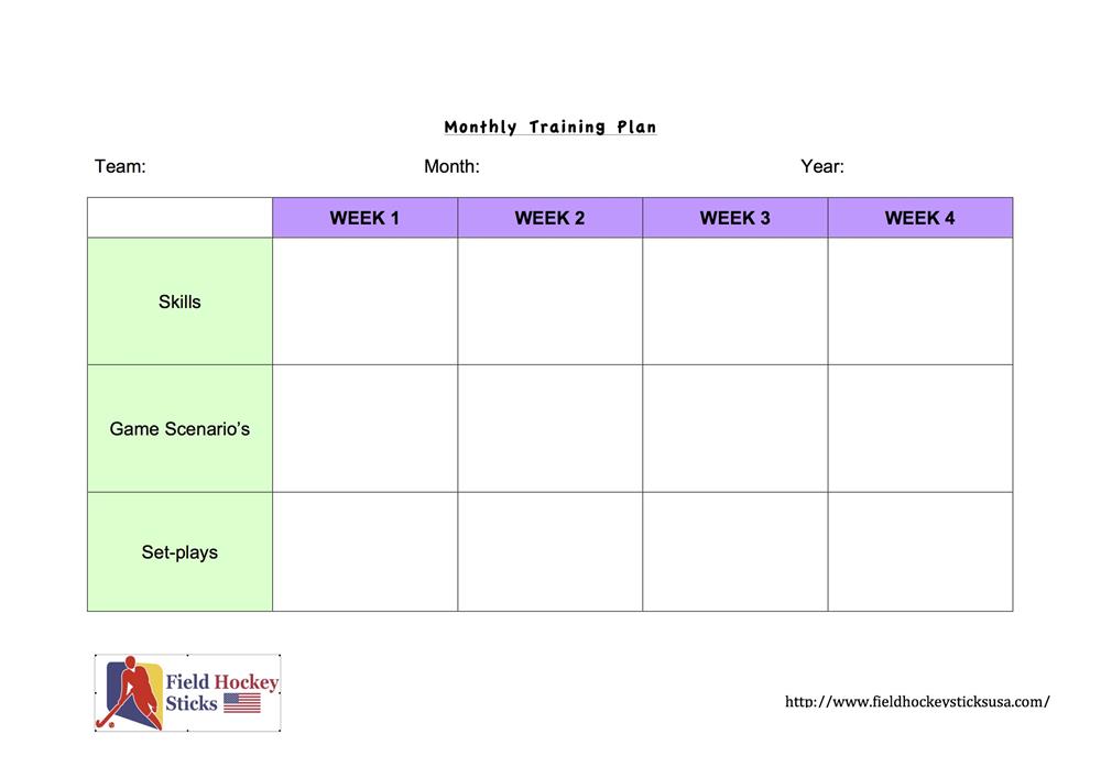 Monthly Training Plan